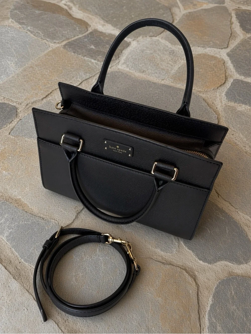 ♠️ Kate Spade Black Leather Satchel